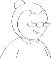 coloriage la grand mere de t choupi